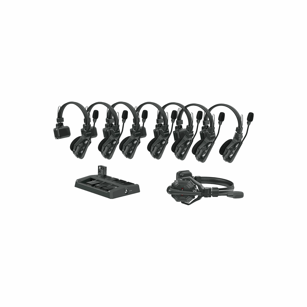 Hollyland Solidcom C1-8S Wireless DECT Intercom, 8 Headsets (1 Master + 7 Remote)(1.9 GHz)