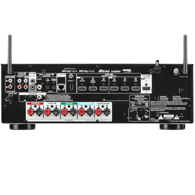 Polk MXT60 5.1 System Bundle With Denon AVRS670H Network AV Receiver - Black