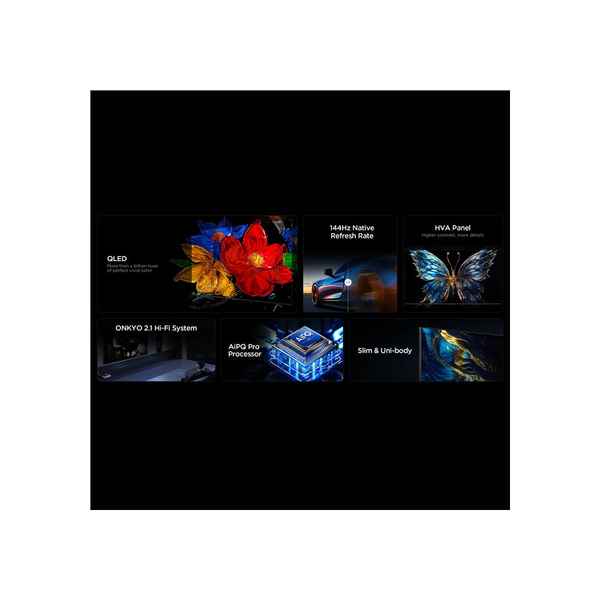 TCL 75P8K 75" QLED 4K Google TV 144Hz