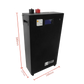 LBSA 25.6V 104Ah 2.66kWh LiFePO4 Battery (Black)
