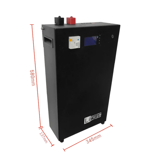 LBSA 25.6V 104Ah 2.66kWh LiFePO4 Battery (Black)