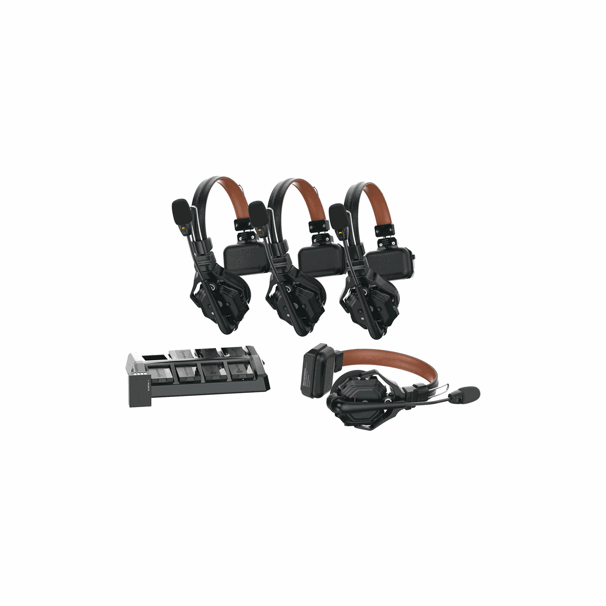 Hollyland Solidcom C1 Pro-4S-DH Wireless Intercom, 4 Dual Headsets (1.9 GHz)