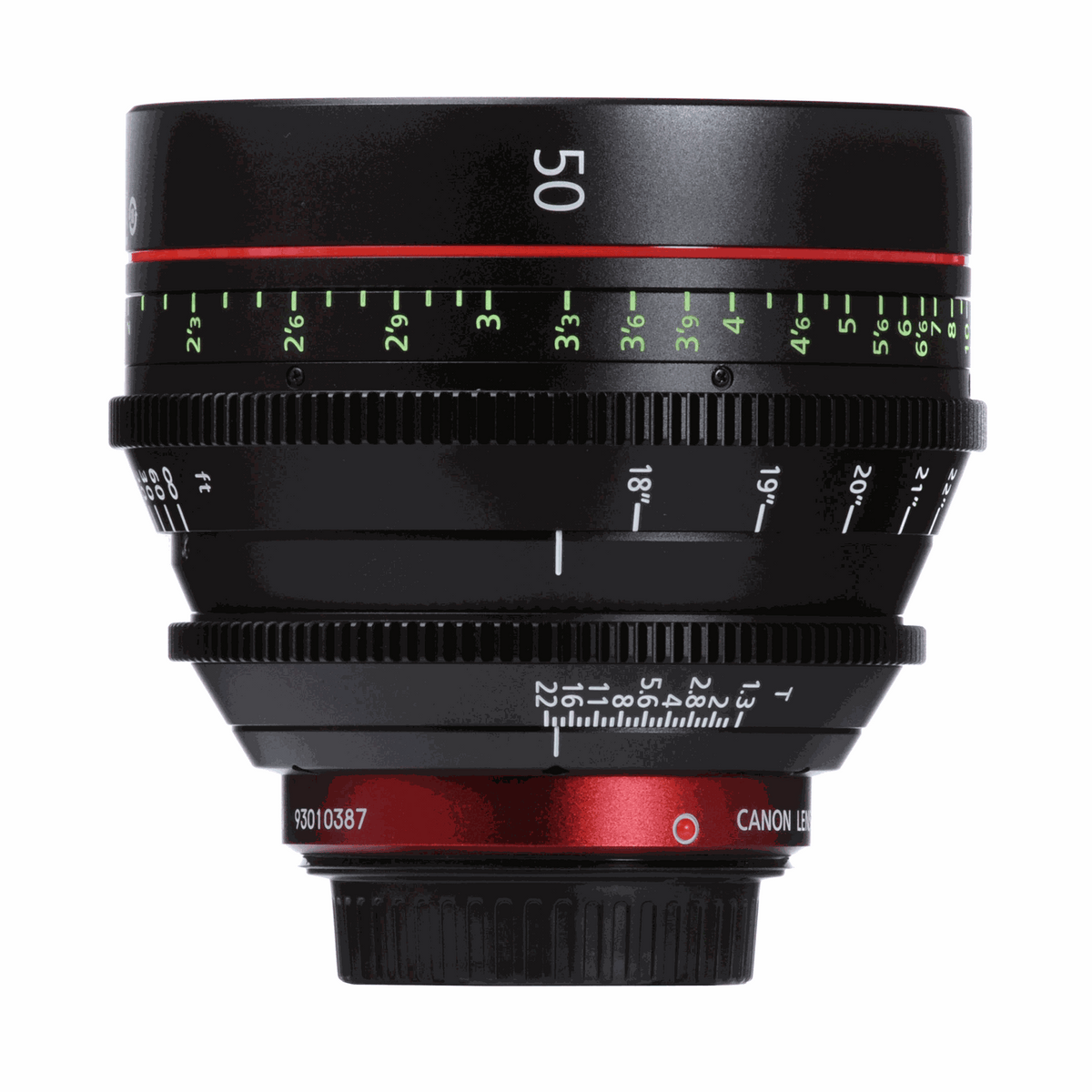 Canon CN-E 50mm T1.3 L F Cinema Prime Lens (EF Mount)